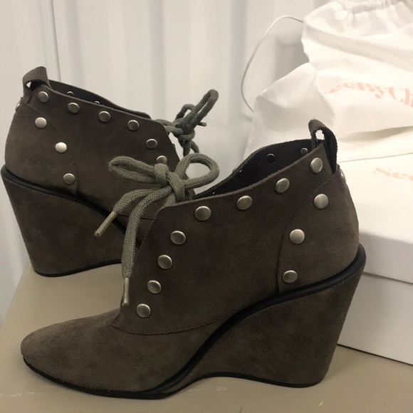 See By Chloe Wedge Booties - Size 39 - Picture 3 of 11